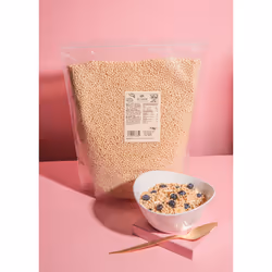KoRo CRIS_004, 363 kcal, 1541 kJ, 68 % PROTÉINE DE SOJA, semoule de riz, farine de SOJA, sel., 26 g, 0,8 g, 0,8 g