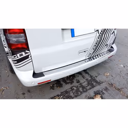 Pour VW T5 Transporter Protection Seuil Coffre Pare-Choc Arrière Inox Chrome