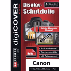 DigiCover N3636, Transparent, Canon, Canon PowerShot SX 170IS, Film de protection anti-reflets, Résistant aux rayures, 1 pièc ...