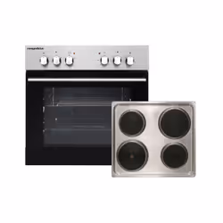 Respekta Leandro EB 6000 SET IX N, Plaque scellée, 4 zone(s), Acier inoxydable, Acier inoxydable, Rotatif, 58 cm