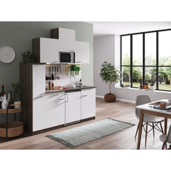 Cuisine Kitchenette Single Chêne York Blanc Oliver 180 cm Respekta