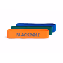 Blackroll Loop Set bande d'exercice Léger Textile Bleu, Vert, Orange
