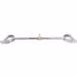 ScSPORTS® Barre de Traction pour Abdominaux - Poignée en Sabot Articulation Pivotante Multiprise Chromée - Barre de Triceps e ...