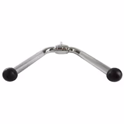 ScSPORTS® Barre de Fixation du Câble - Forme V Chromé Charge Max 200kg - Barre de Traction pour Câble Musculation Fitness