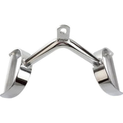 ScSPORTS® Poignée à Ramer - Surface de Moletée Chromé Traction Latissimus Max 200kg - Barre de Traction pour Câble Musculation