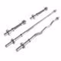 ScSPORTS® Jeu dHaltères - Barre Standard Barre EZ Curl Ø 30 mm Acier Chromé Antidérapante - Ensemble de Barres Musculation