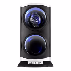 Remontoir automatique - Klarstein - Coffret montre - ultra-silencieux - 2 montres - 4 programmes - LED bleu - Boite à montre ...