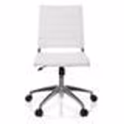 Siège de bureau de qualité professionnelle - hjh OFFICE - TRISHA - Blanc - similicuir