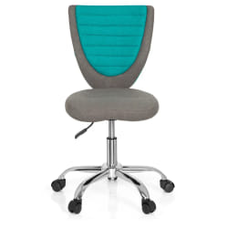 HJH Office Kiddy Comfort - Gris/Turquoise