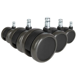 HJH OFFICE Roulettes ROLO FREE - Noir