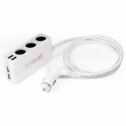 Technaxx 4592, Auto, Allume-cigare, 12 V, Gris, Blanc