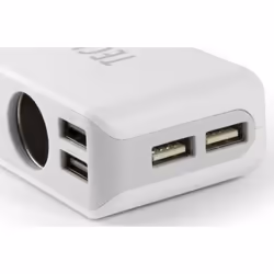 Technaxx 4592 chargeur d'appareils mobiles Universel Gris, Blanc Allume-cigare Auto