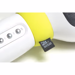 Technaxx BT-X36 Blanc, Jaune Microphone de karaoké