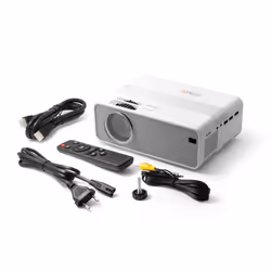 Technaxx TX-127 vidéo-projecteur Projecteur à focale standard 2000 ANSI lumens LCD 1080p (1920x1080) Argent, Blanc
