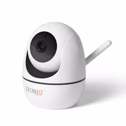 Technaxx TX-146, Caméra de sécurité IP, Intérieure, Sans fil, Externe, Sur bureau/mural, Noir, Blanc