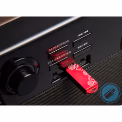 Technaxx TX-137 Tourne-disque entraîné par courroie Noir, Bois Semi-automatique - Vue supplémentaire 3