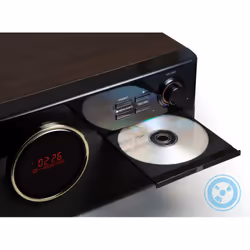 Technaxx TX-137 Tourne-disque entraîné par courroie Noir, Bois Semi-automatique - Vue supplémentaire 9