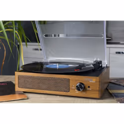 Technaxx TX-186 Tourne-disque entraîné par courroie Noir, Bois - Vue supplémentaire 5