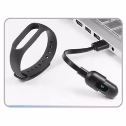 TrendGeek TG-HR1 OLED Bracelet connecté 1,07 cm (0.42") IP65 Noir