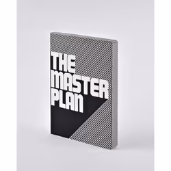 nuuna Graphic L, Motif, Noir, Blanc, A5, 256 feuilles, 120 g/m², Papier avec grille de points