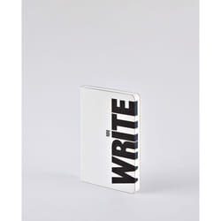 nuuna Graphic S bloc-notes A6 176 feuilles Noir, Blanc