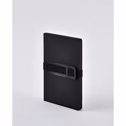 nuuna Voyager M, Monochromatique, Noir, A5, 176 feuilles, 120 g/m², Papier avec grille de points