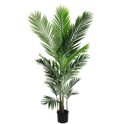 Palmier artificiel 140 cm KP610 Plante décorative en pot Real Touch