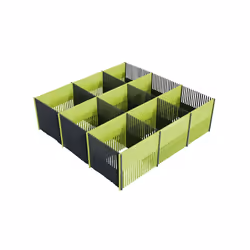 purVario 042-10055, Plastique, Anthracite, Citron vert, 1 pièce(s), 330 mm, 100 mm
