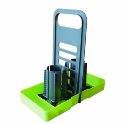 purVario 4260363440486, Organisateur de câbles, Support, Autonome, Verres, Vert, Gris, Plastique