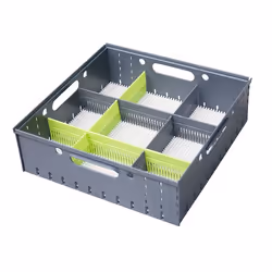 purVario 042-10403, Boîte de rangement, Anthracite, Gris, Citron vert, Rectangulaire, Monochromatique, Intérieure, Cuisine