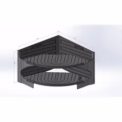 purVario 4260363440554 étagère fonctionnelle Gris