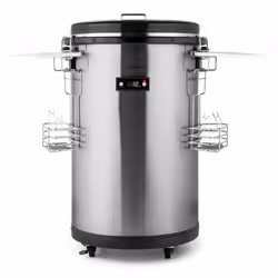 Klarstein Mr. Barbot, Réfrigérateur mini-bar, Pose libre, Noir, Acier inoxydable, Haut, 0 - 16 °C, A+