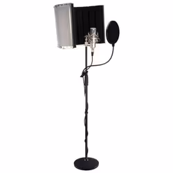 Pronomic CM-100S Micro Grosse Membrane Studio Trépied Ecran Micro Anti-Pop Micscreen & Câble