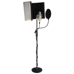 Pronomic CM-100S Micro Grosse Membrane Studio Trépied Ecran Micro Anti-Pop Micscreen & Câble