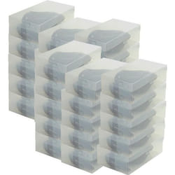 30x DynaSun PP437 Boîte à Chaussure de Rangement Escarpin Conteneur Organisateur Robuste Transparente Empilable