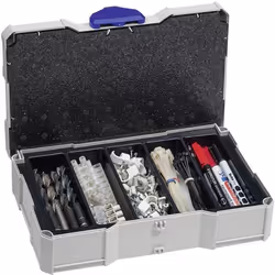 Boîte à outils vide - Tanos - MINI-systainer® T-Loc I - Plastique ABS - 5 Compartiments - Gris clair