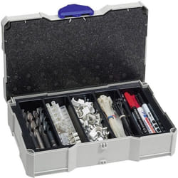 Boîte à outils vide - Tanos - MINI-systainer® T-Loc I - Plastique ABS - 5 Compartiments - Gris clair