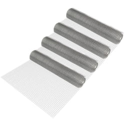 Grillage métallique en acier galvanisé 100 cm x 25 m gris 4 rouleaux [ Pro.tec