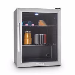Klarstein 10027672 réfrigérateur Pose libre 65 L E Noir, Acier inoxydable