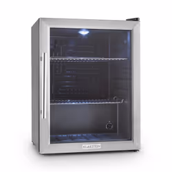 Klarstein 10027672 réfrigérateur Pose libre 65 L E Noir, Acier inoxydable