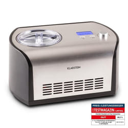 Klarstein - Turbine à glace - Machine à crèmes glacées de 1,2 l avec fonction maintien au frais - Machine à glace - (préparation en 40 minutes)