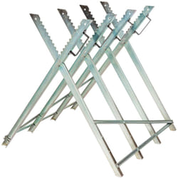 Tectake - Chevalet de sciage tréteau de sciage en acier galvanisé avec 4 supports de troncs
