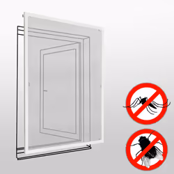 TecTake 401206 moustiquaire Blanc
