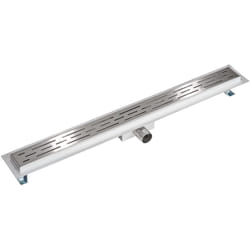 Caniveau de douche en acier inoxydable  gris