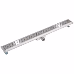 Caniveau de douche en acier inoxydable  gris