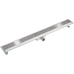Caniveau de douche en acier inoxydable  gris