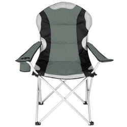 TecTake 401296 chaise de camping 4 pieds Gris
