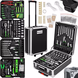 Caisse à outils aluminium 1200 pièces noir - TU