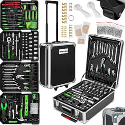 Caisse à outils aluminium 1200 pièces  noir - TU