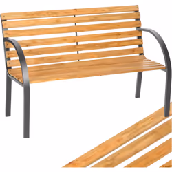 Description générale Ce banc de jardin en bois est un ajout élégant et pratique pour votre espace extérieur. Avec ses dimensi ...